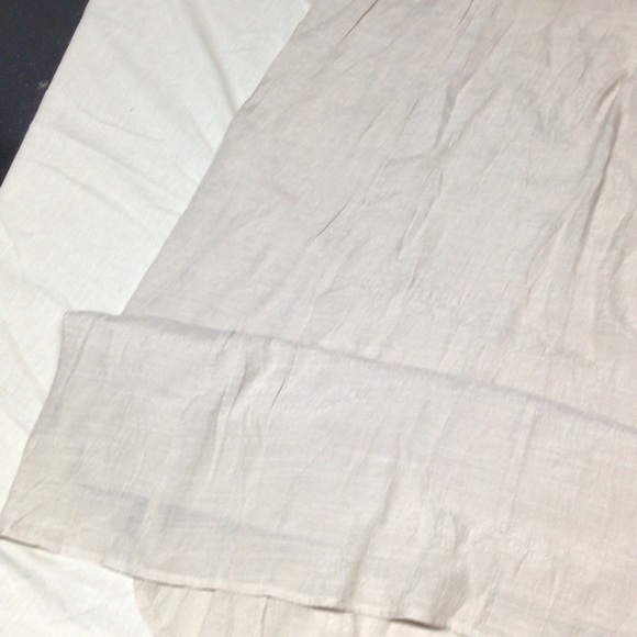 JM Collection Beige A-Line Skirt - Picture 4 of 8